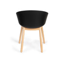 Hospitality furniture - Oak Legged Molded Dining Armchairs (2) - www.oroatrade.com