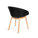 Hospitality furniture - Oak Legged Molded Dining Armchairs (2) - www.oroatrade.com