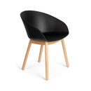 Hospitality furniture - Oak Legged Molded Dining Armchairs (2) - www.oroatrade.com