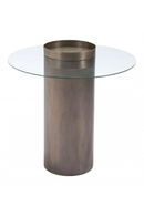 Cylindrical Antique Bronze End Table | OROA Modern Emi | Oroatrade.com