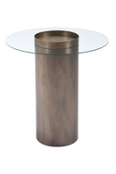 Cylindrical Antique Bronze End Table | OROA Modern Emi | Oroatrade.com
