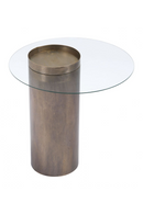 Cylindrical Antique Bronze End Table | OROA Modern Emi | Oroatrade.com