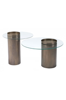 Cylindrical Antique Bronze End Table | OROA Modern Emi | Oroatrade.com