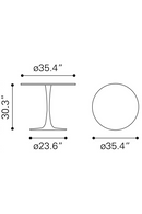 Round Pedestal Dining Table | OROA Modern Opus