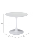 Round Pedestal Dining Table | OROA Modern Opus