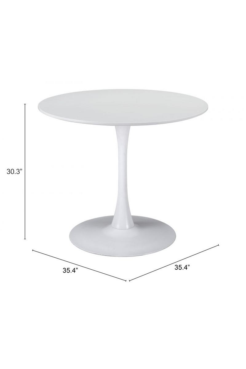 Round Pedestal Dining Table | OROA Modern Opus