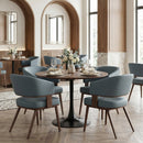 Wooden Pedestal Dining Table | OROA Modern Opus | Oroatrade.com