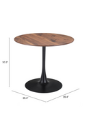 Wooden Pedestal Dining Table | OROA Modern Opus | Oroatrade.com