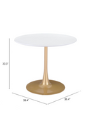 Round Pedestal Dining Table | OROA Modern Opus