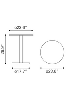 White Bistro Table | OROA Modern Alto