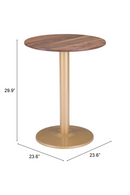 Brown Wooden Bistro Table | OROA Modern Alto | Oroatrade.com
