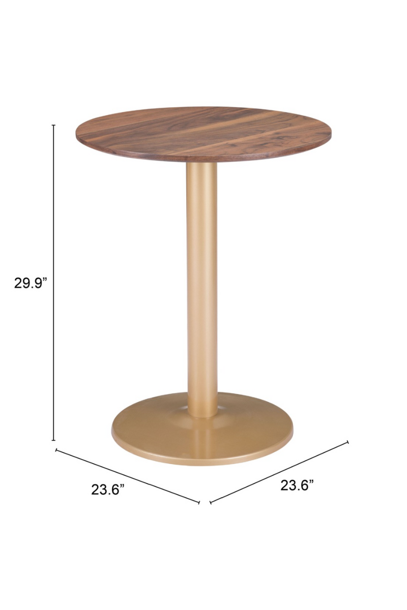 Brown Wooden Bistro Table | OROA Modern Alto | Oroatrade.com