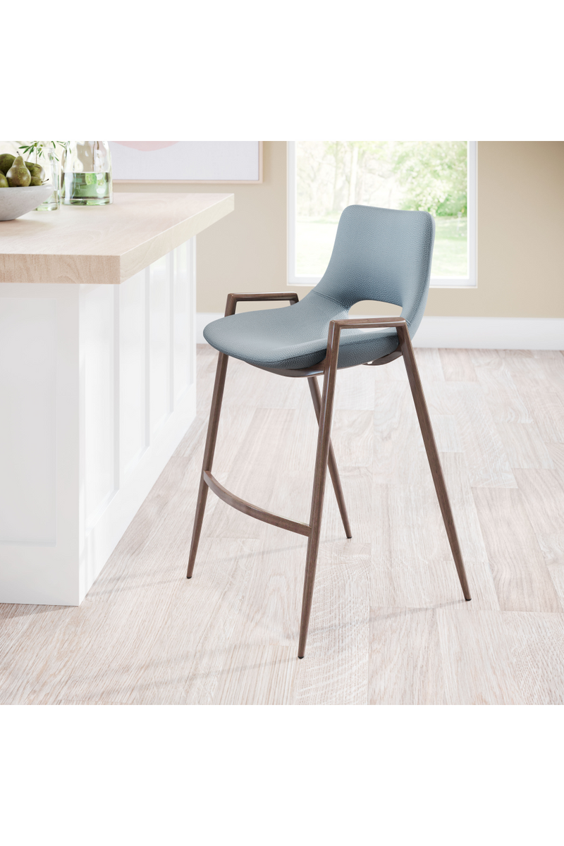 Leather Counter Stools (2) | OROA Modern Desi | Oroatrade.com