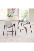 Leather Counter Stools (2) | OROA Modern Desi | Oroatrade.com