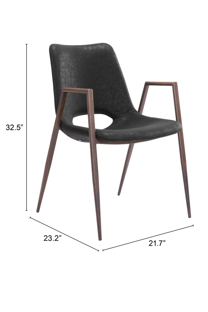 Leather Dining Chairs (2) | OROA Modern Desi | Oroatrade.com