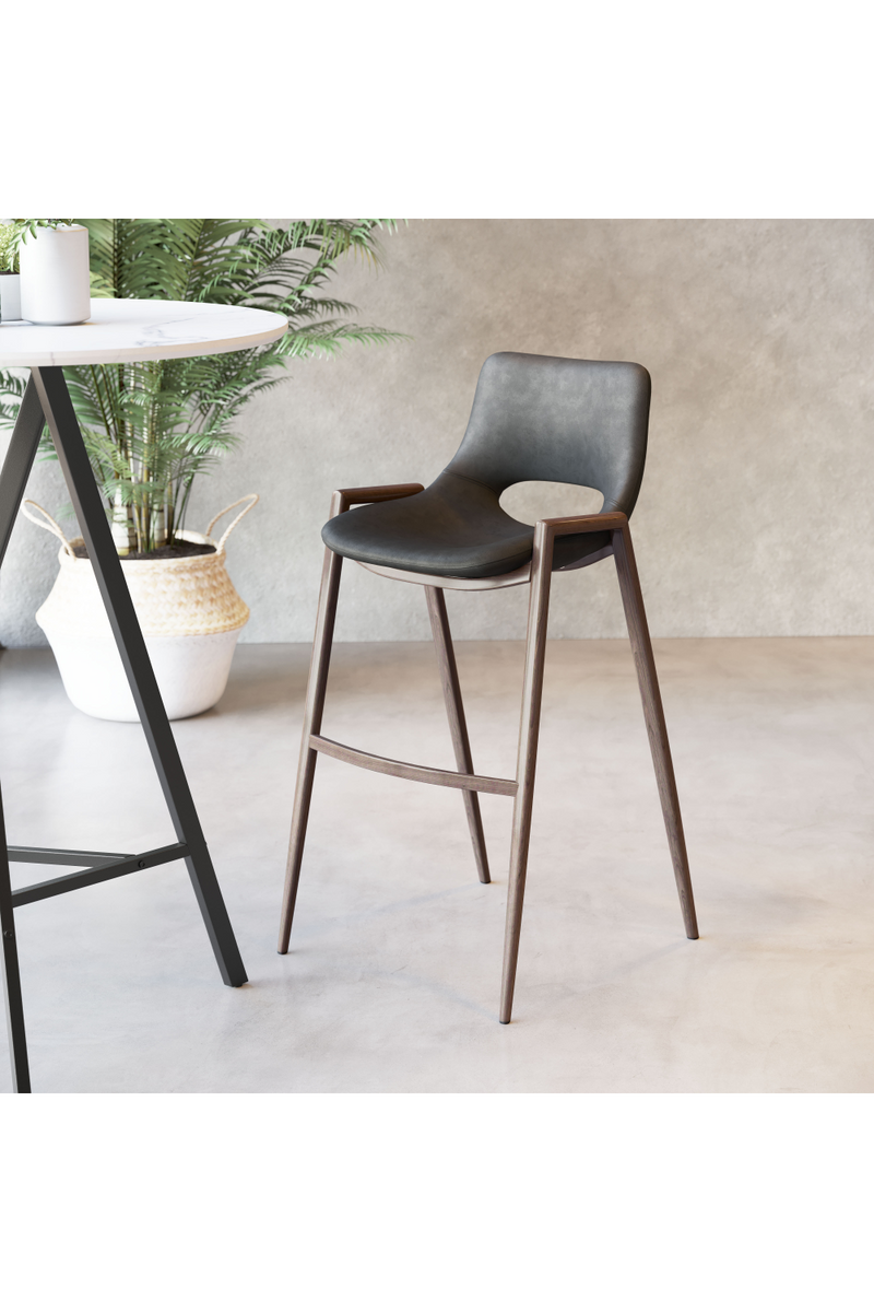Leather Bar Stools (2) | OROA Modern Desi | Oroatrade.com