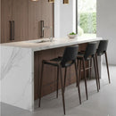 Leather Bar Stools (2) | OROA Modern Desi | Oroatrade.com