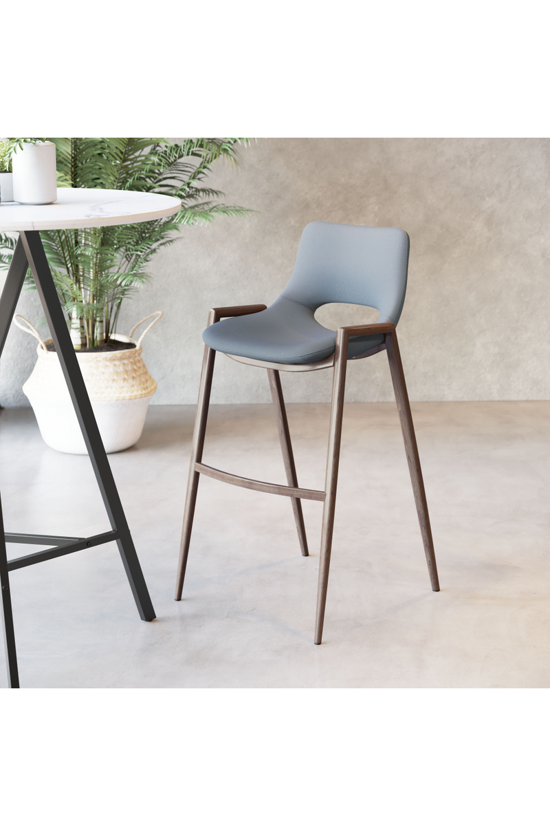 Leather Bar Stools (2) | OROA Modern Desi | Oroatrade.com