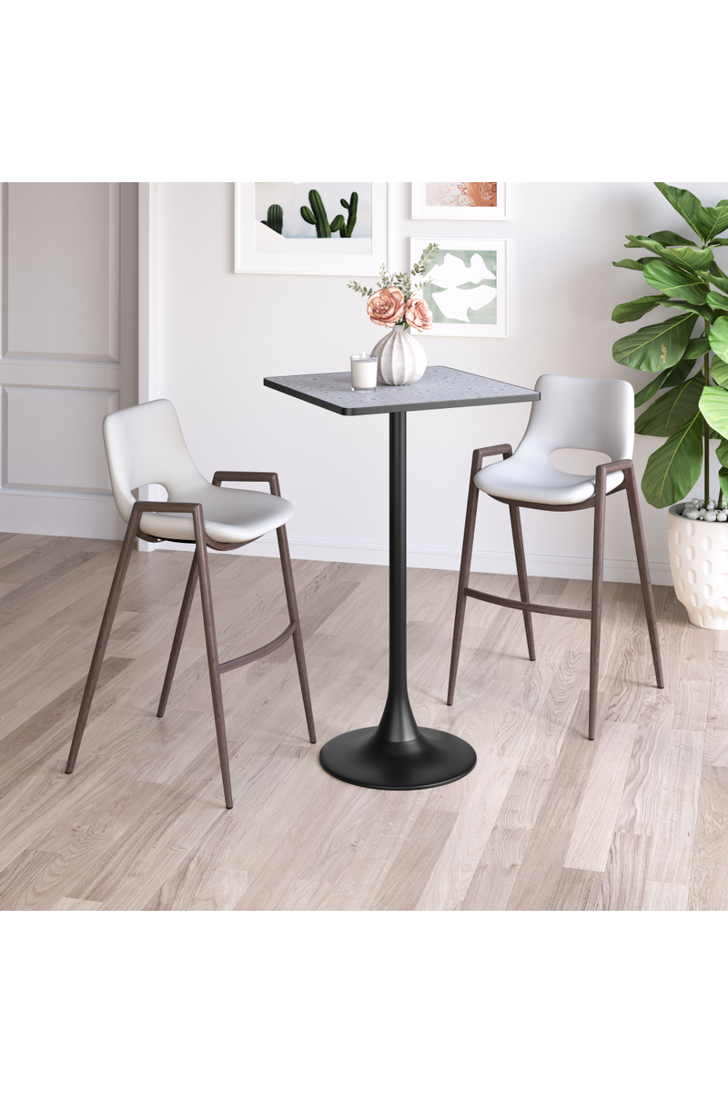 Leather Bar Stools (2) | OROA Modern Desi | Oroatrade.com