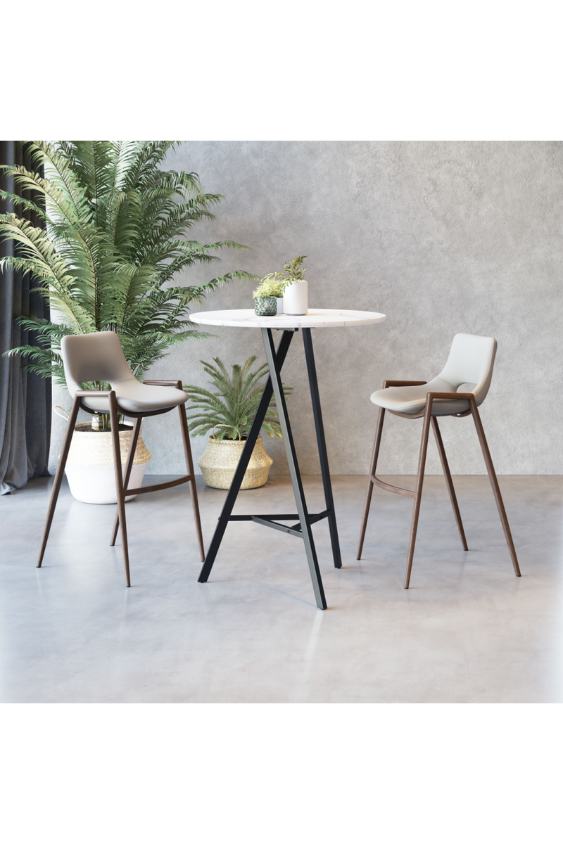 Leather Bar Stools (2) | OROA Modern Desi | Oroatrade.com
