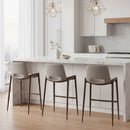 Leather Bar Stools (2) | OROA Modern Desi