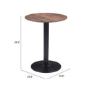 Brown Wooden Bistro Table | OROA Modern Alto | Oroatrade.com