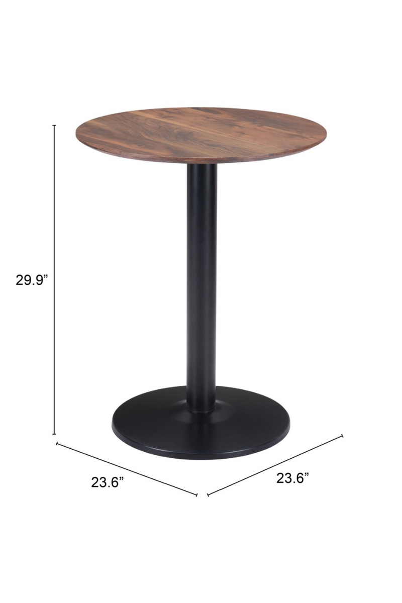 Brown Wooden Bistro Table | OROA Modern Alto | Oroatrade.com