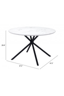 Round Marble Print Dining Table | OROA Modern Amiens | Oroatrade.com