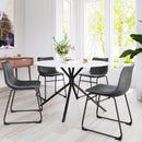 Round Marble Print Dining Table | OROA Modern Amiens | Oroa.com