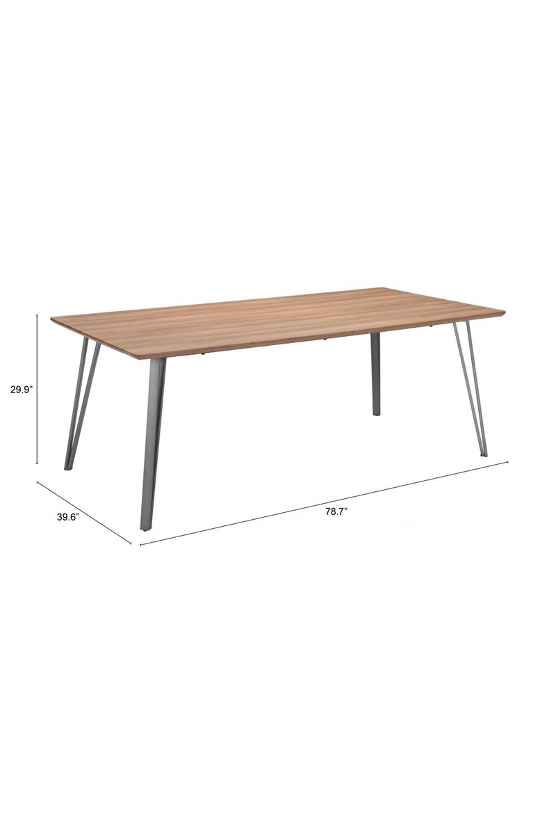 Wooden Rectangular Dining Table | OROA Modern Perpignan | Oroatrade.com