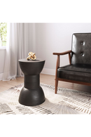 Black Wooden Hourglass Side Table | OROA Modern Wisdom | Oroatrade.com