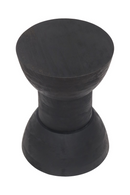 Black Wooden Hourglass Side Table | OROA Modern Wisdom | Oroatrade.com