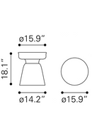 Black Mango Wood Side Table | OROA Modern Sage | Oroatrade.com