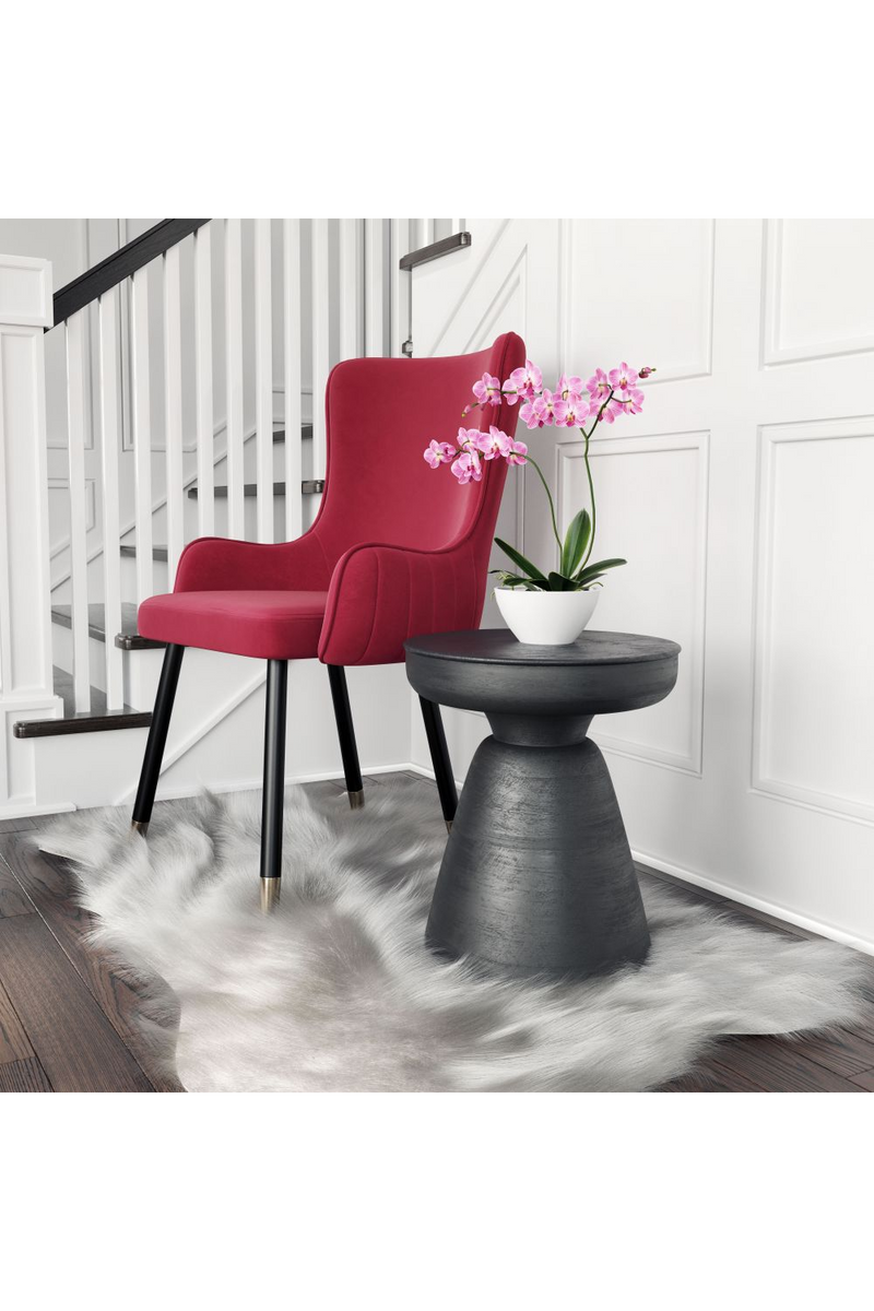 Black Mango Wood Side Table | OROA Modern Sage | Oroatrade.com