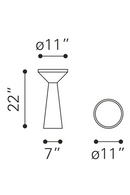 Black Minimalist Wooden Side Table | OROA Modern Omni | Oroatrade.com