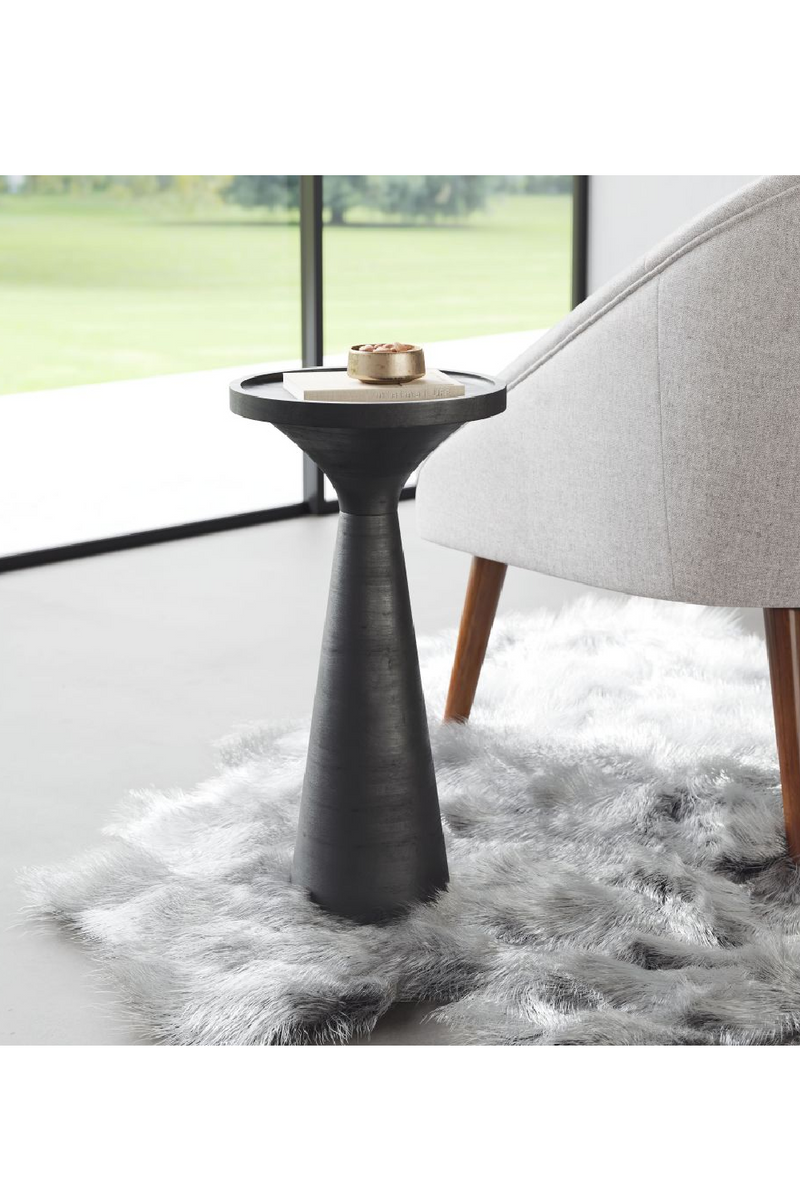 Black Minimalist Wooden Side Table | OROA Modern Omni | Oroatrade.com