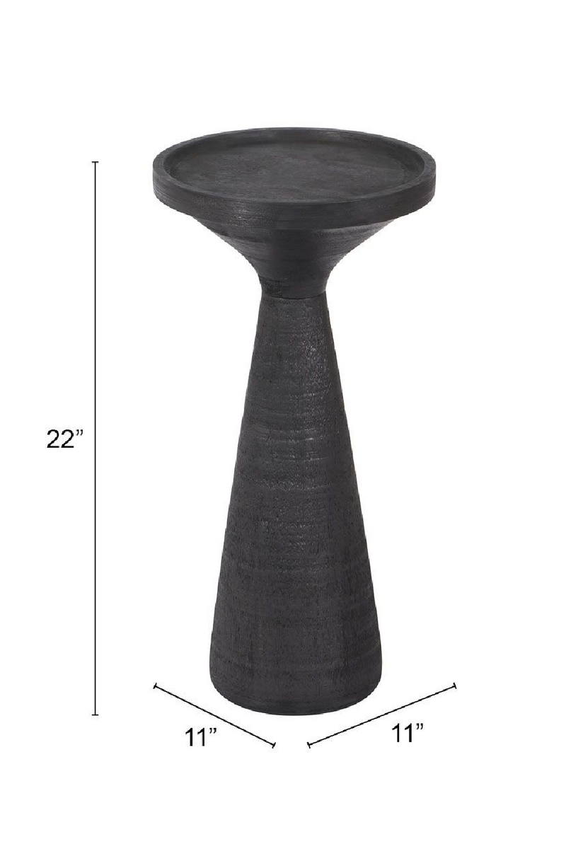 Black Minimalist Wooden Side Table | OROA Modern Omni | Oroatrade.com