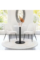 White Shearling Dining Chairs (2) | OROA Modern Teddy | Oroatrade.com