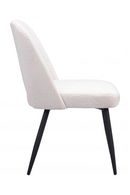 White Shearling Dining Chairs (2) | OROA Modern Teddy | Oroatrade.com
