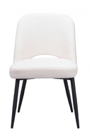 White Shearling Dining Chairs (2) | OROA Modern Teddy | Oroatrade.com