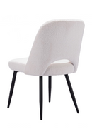 White Shearling Dining Chairs (2) | OROA Modern Teddy | Oroatrade.com