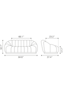 Shearling Channeled Sofa | OROA Modern Bhutan | Oroatrade.com