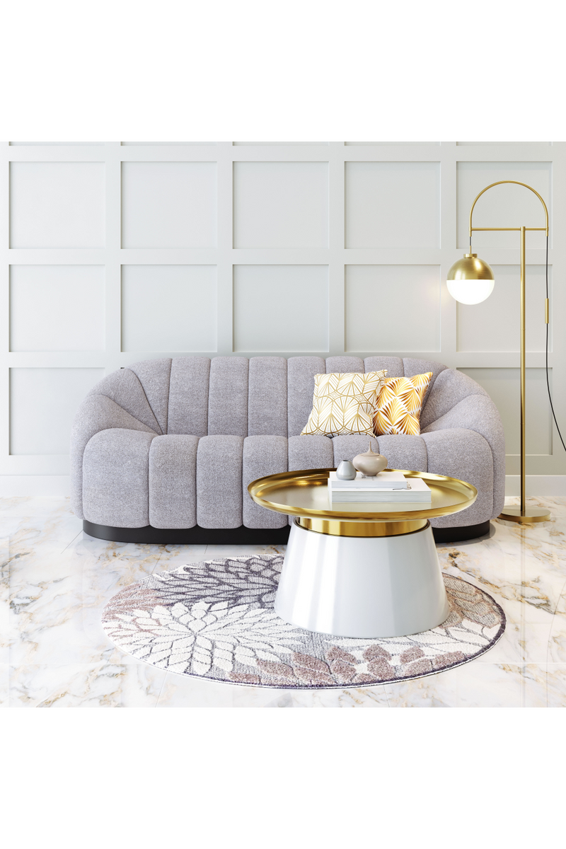 Shearling Channeled Sofa | OROA Modern Bhutan | Oroatrade.com