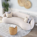 Cream Curved Sofa | OROA Modern Tibet | Oroatrade.com