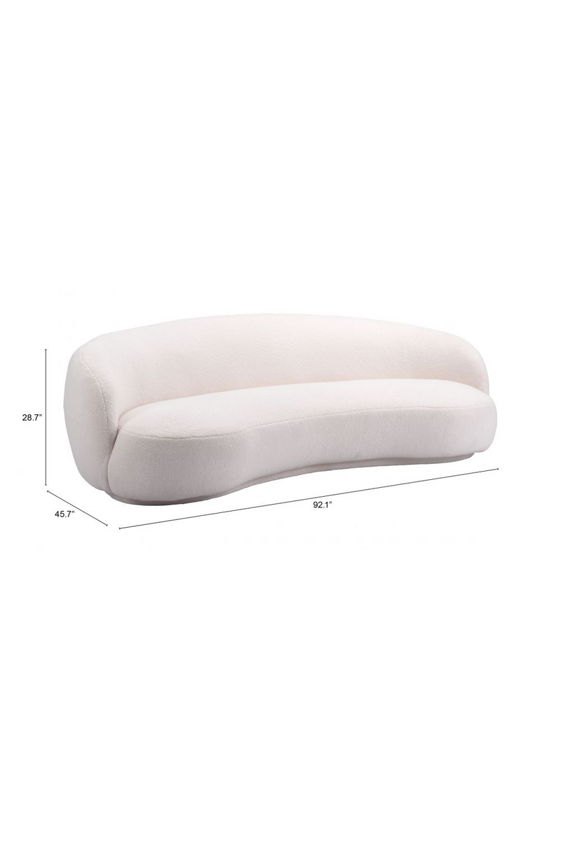 Cream Curved Sofa | OROA Modern Tibet | Oroatrade.com