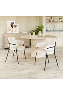 Shearling Style Dining Chairs (2) | OROA Modern Marcel | Oroatrade.com