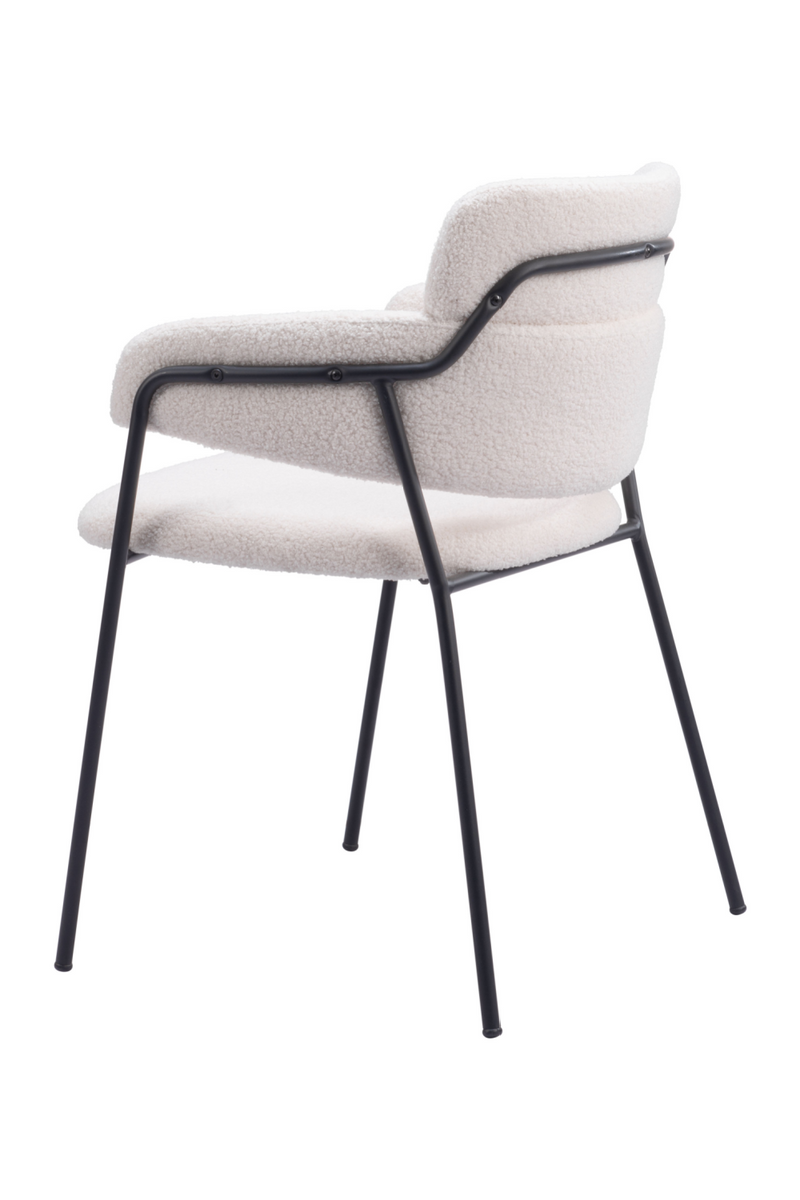 Shearling Style Dining Chairs (2) | OROA Modern Marcel | Oroatrade.com