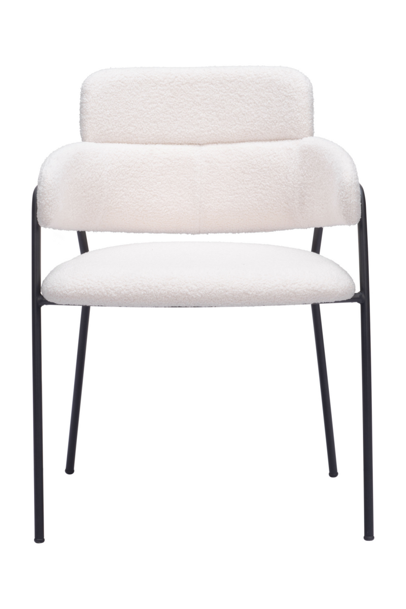 Shearling Style Dining Chairs (2) | OROA Modern Marcel | Oroatrade.com