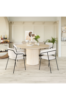 Shearling Style Dining Chairs (2) | OROA Modern Marcel | Oroatrade.com