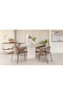 Shearling Style Dining Chairs (2) | OROA Modern Marcel | Oroatrade.com